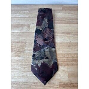 Oscar de la Renta Studio Men's Classic Tie Multicolor Abstract Design